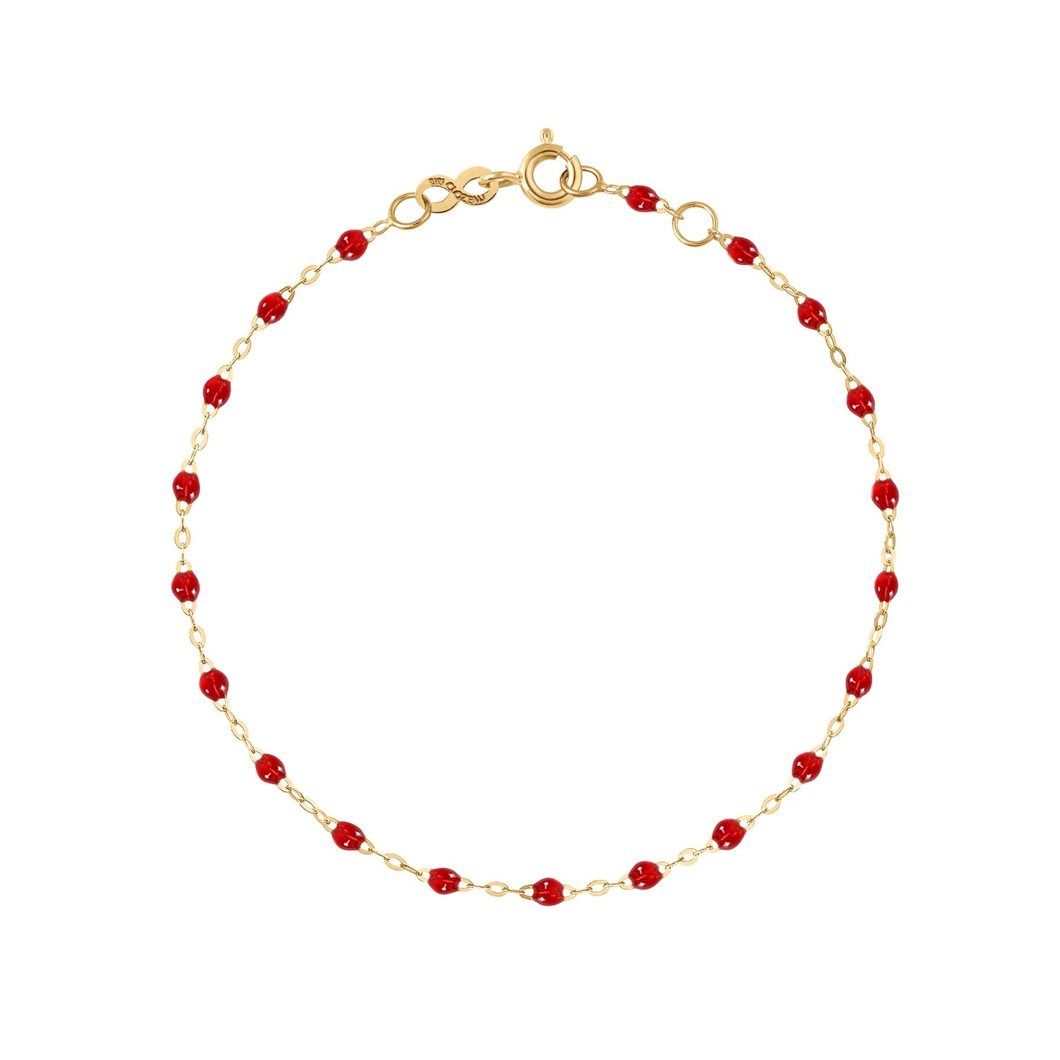 Gigi Clozeau - Bracelet rubis Classique Gigi, or jaune, 17 cm
