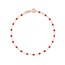 Gigi Clozeau - Bracelet rubis Classique Gigi, or rose, 19 cm