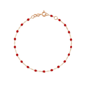 Gigi Clozeau - Bracelet rubis Classique Gigi, or rose, 19 cm