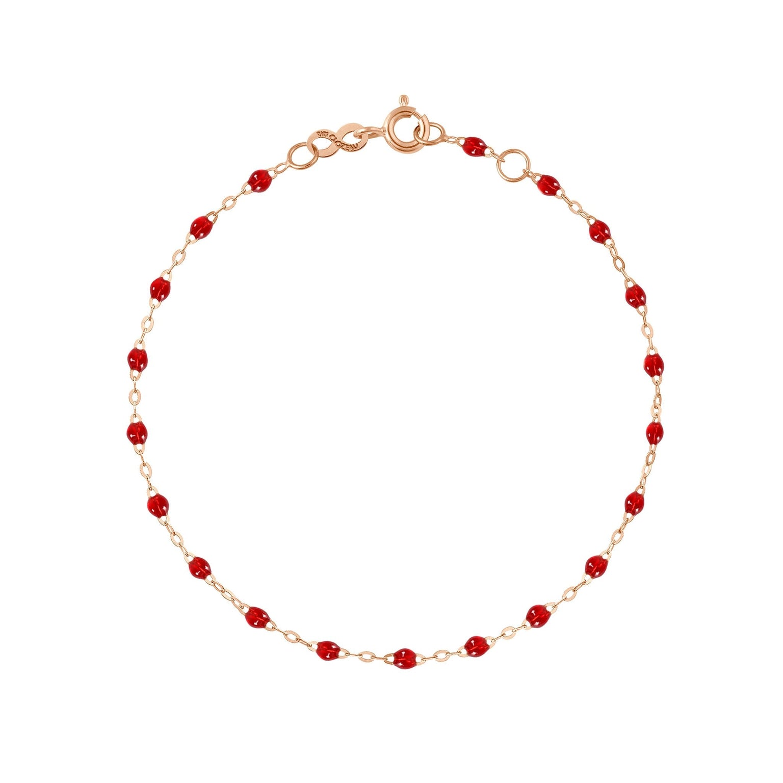 Gigi Clozeau - Bracelet rubis Classique Gigi, or rose, 19 cm