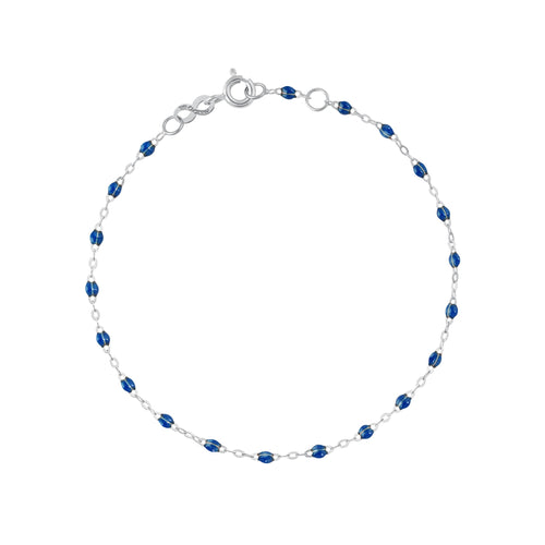 Gigi Clozeau - Bracelet saphir Classique Gigi, or blanc, 17 cm