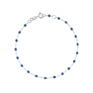 Gigi Clozeau - Bracelet saphir Classique Gigi, or blanc, 19 cm
