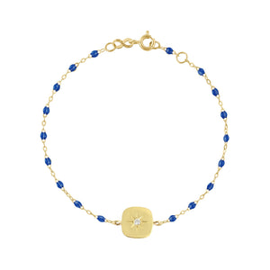 Gigi Clozeau - Bracelet saphir Miss Gigi diamant, or jaune, 17 cm