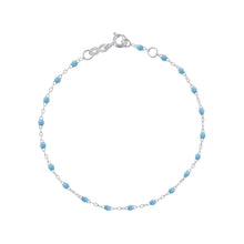 Gigi Clozeau - Bracelet turquoise Classique Gigi, or blanc, 19 cm