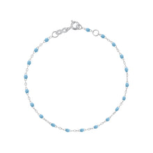 Gigi Clozeau - Bracelet turquoise Classique Gigi, or blanc, 17 cm