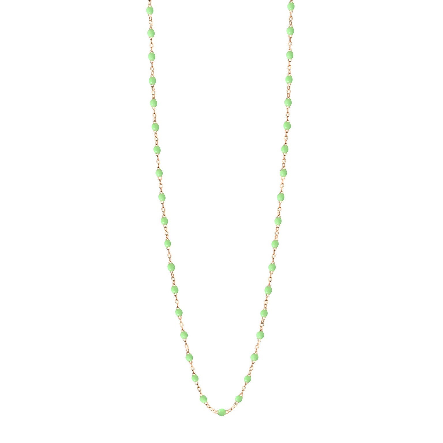 Gigi Clozeau - Collier anis Classique Gigi, or rose, 60 cm