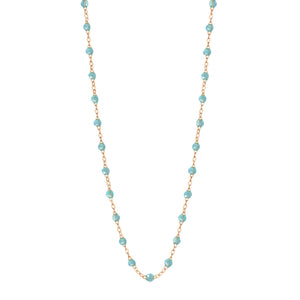 Gigi Clozeau - Collier aqua Classique Gigi, or rose, 50 cm