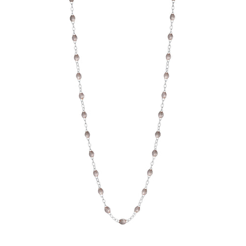 Gigi Clozeau - Collier argent Classique Gigi, or blanc, 42 cm