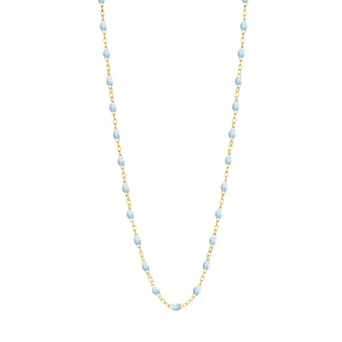 Gigi Clozeau - Collier bleu layette Classique Gigi, or jaune, 42 cm