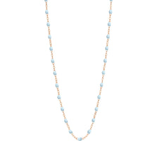 Gigi Clozeau - Collier bleu layette Classique Gigi, or rose, 50 cm