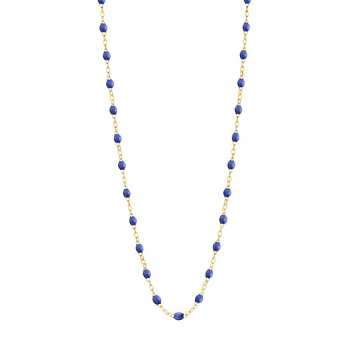 Gigi Clozeau - Collier bleuet Classique Gigi, or jaune, 42 cm