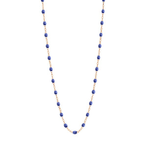 Gigi Clozeau - Collier bleuet Classique Gigi, or rose, 50 cm