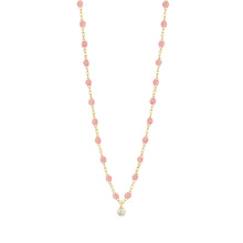 Gigi Clozeau - Collier blush Gigi Suprême, or jaune, 1 diamant, 42 cm