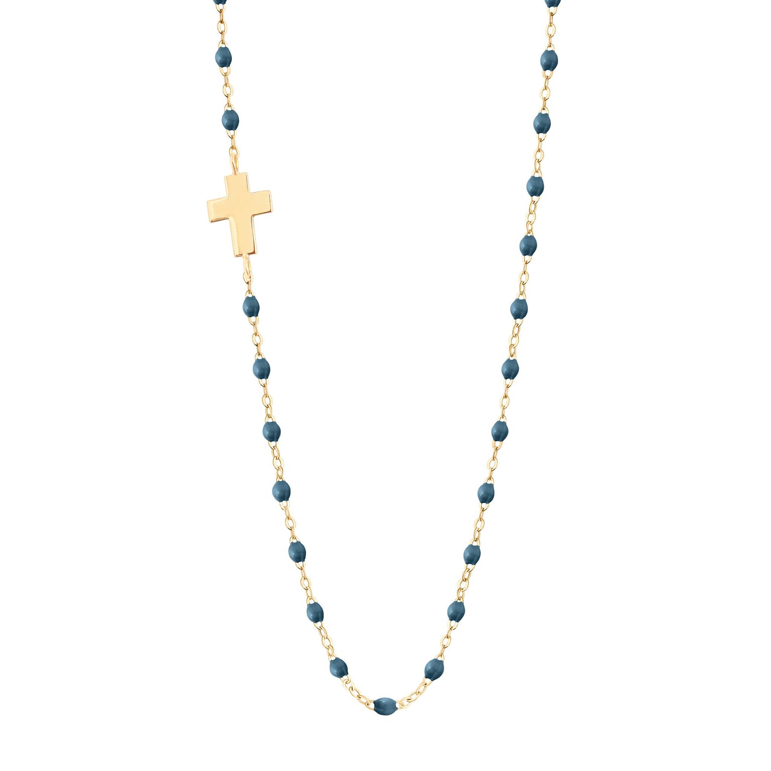 Gigi Clozeau - Collier céleste Croix de côté, or jaune, 42 cm