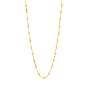 Gigi Clozeau - Collier citron Classique Gigi, or rose, 50 cm
