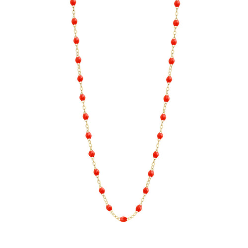 Gigi Clozeau - Collier corail Classique Gigi, or jaune, 42 cm