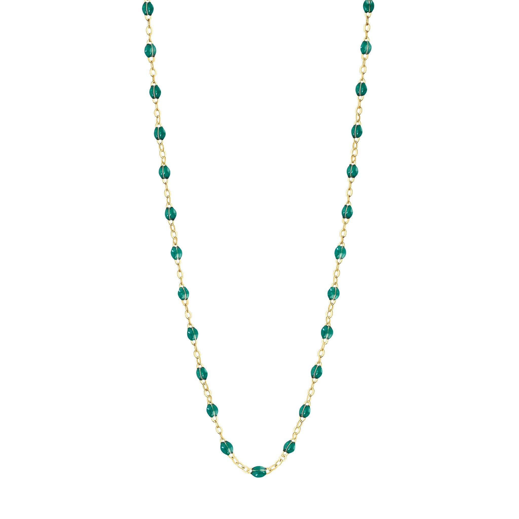 Gigi Clozeau - Collier émeraude Classique Gigi, or jaune, 45 cm