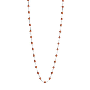 Gigi Clozeau - Collier fauve Classique Gigi, or blanc, 50 cm