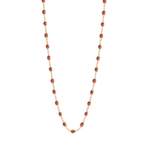 Gigi Clozeau - Collier fauve Classique Gigi, or rose, 42 cm