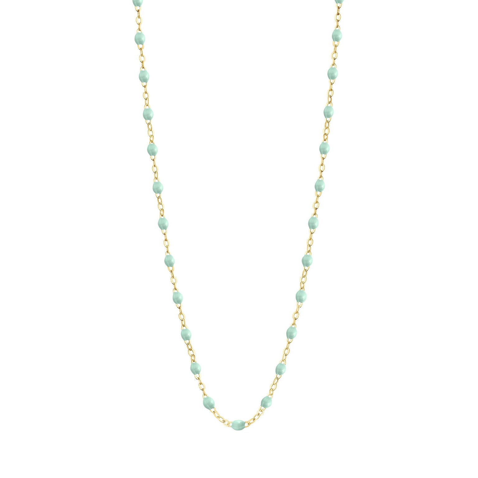 Gigi Clozeau - Collier jade Classique Gigi, or jaune, 42 cm