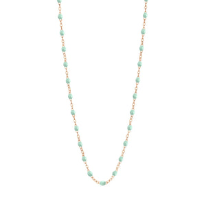 Gigi Clozeau - Collier jade Classique Gigi, or rose, 50 cm
