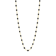 Gigi Clozeau - Collier noir Classique Gigi, or jaune, 50 cm