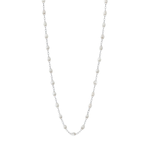 Gigi Clozeau - Collier opale Classique Gigi, or blanc, 50 cm