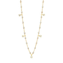 Gigi Clozeau - Collier opale Gigi Suprême, or jaune, 5 diamants, 45 cm