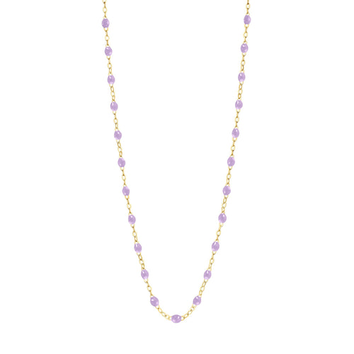 Gigi Clozeau - Collier parme Classique Gigi, or jaune, 42 cm
