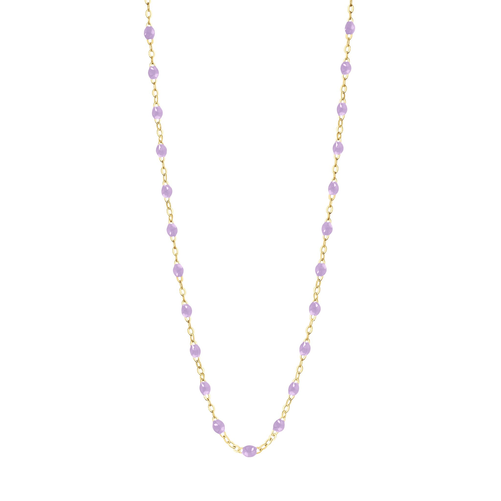 Gigi Clozeau - Collier parme Classique Gigi, or jaune, 50 cm