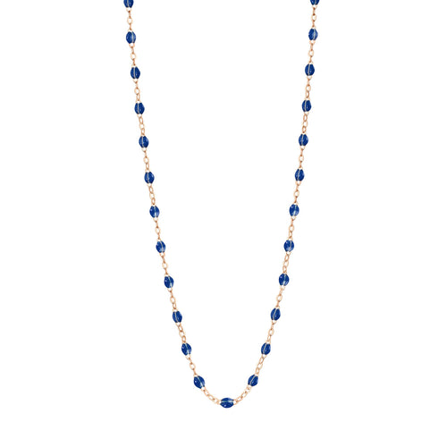 Gigi Clozeau - Collier prusse Classique Gigi, or rose, 50 cm