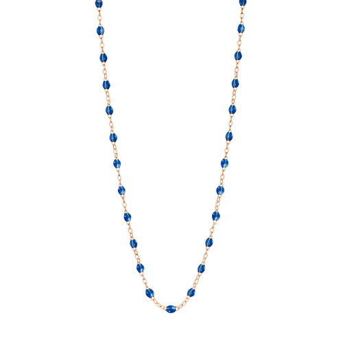 Gigi Clozeau - Collier saphir Classique Gigi, or rose, 50 cm