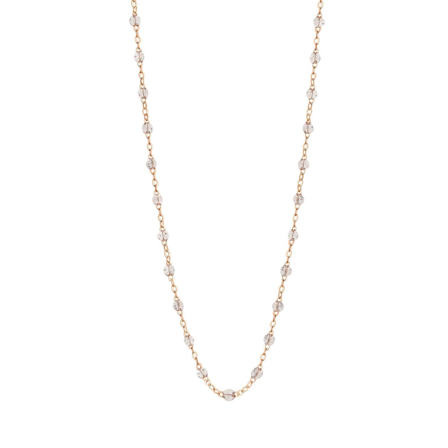 Gigi Clozeau - Collier sparkle Classique Gigi, or rose, 42 cm