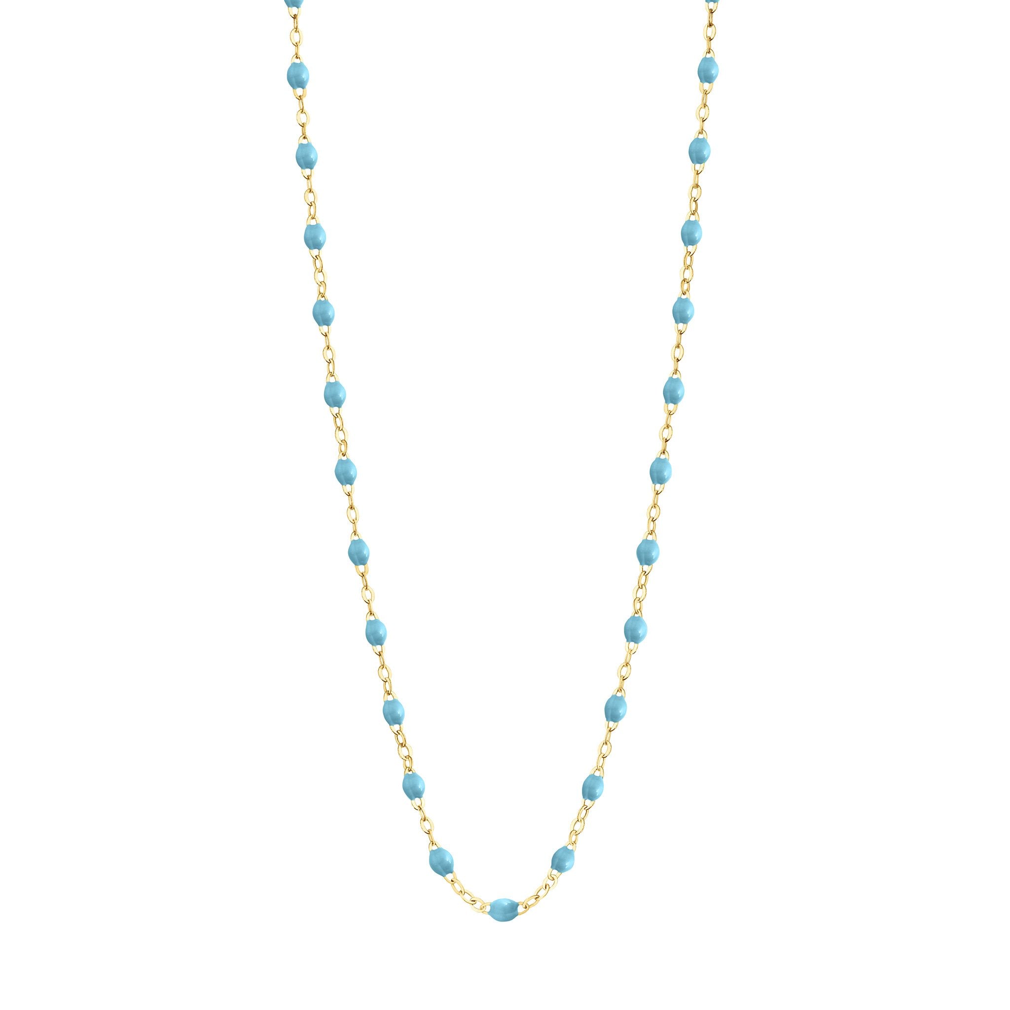 Gigi Clozeau - Collier turquoise Classique Gigi, or jaune, 45 cm