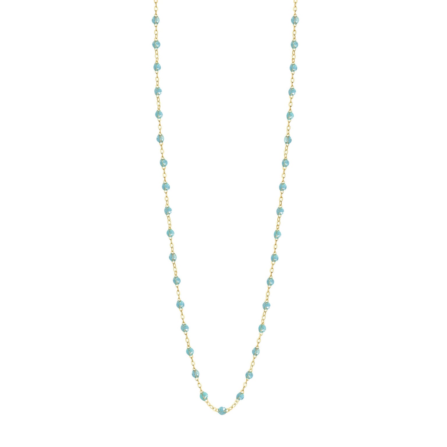 Gigi Clozeau - Sautoir aqua Classique Gigi, or jaune, 60 cm
