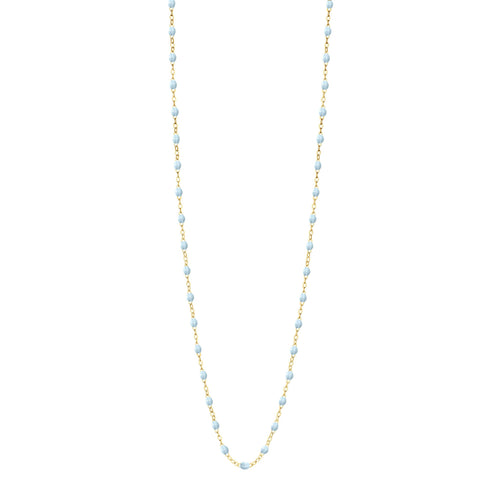 Gigi Clozeau - Sautoir bleu layette Classique Gigi, or jaune, 86 cm