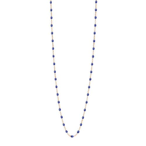 Gigi Clozeau - Sautoir bleuet Classique Gigi, or rose, 86 cm