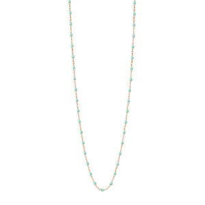 Gigi Clozeau - Sautoir jade Classique Gigi, or rose, 86 cm