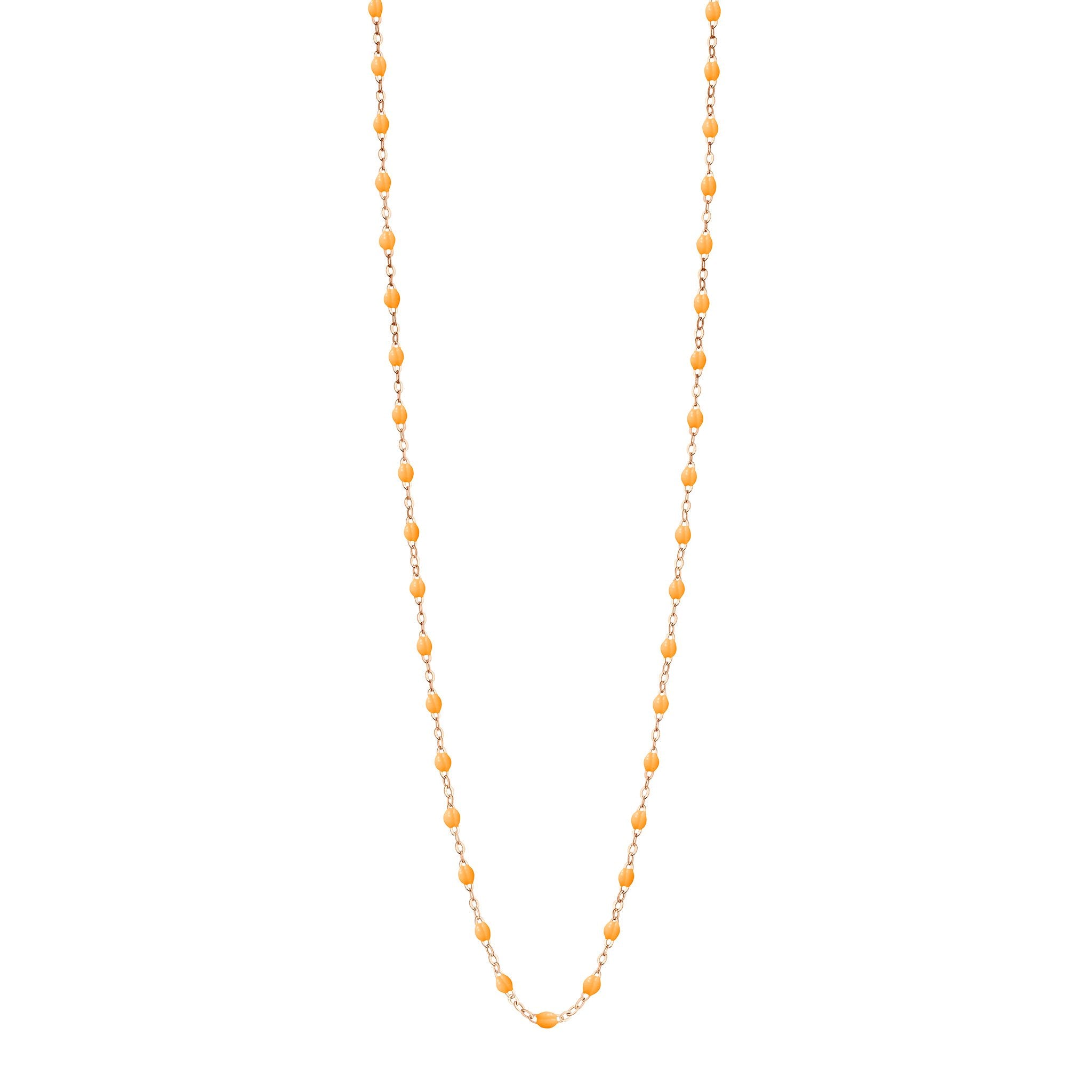 Gigi Clozeau - Sautoir mandarine Classique Gigi, or rose, 86 cm