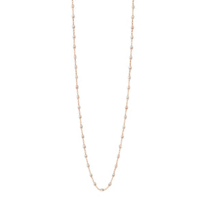 Gigi Clozeau - Sautoir opale Classique Gigi, or rose, 86 cm