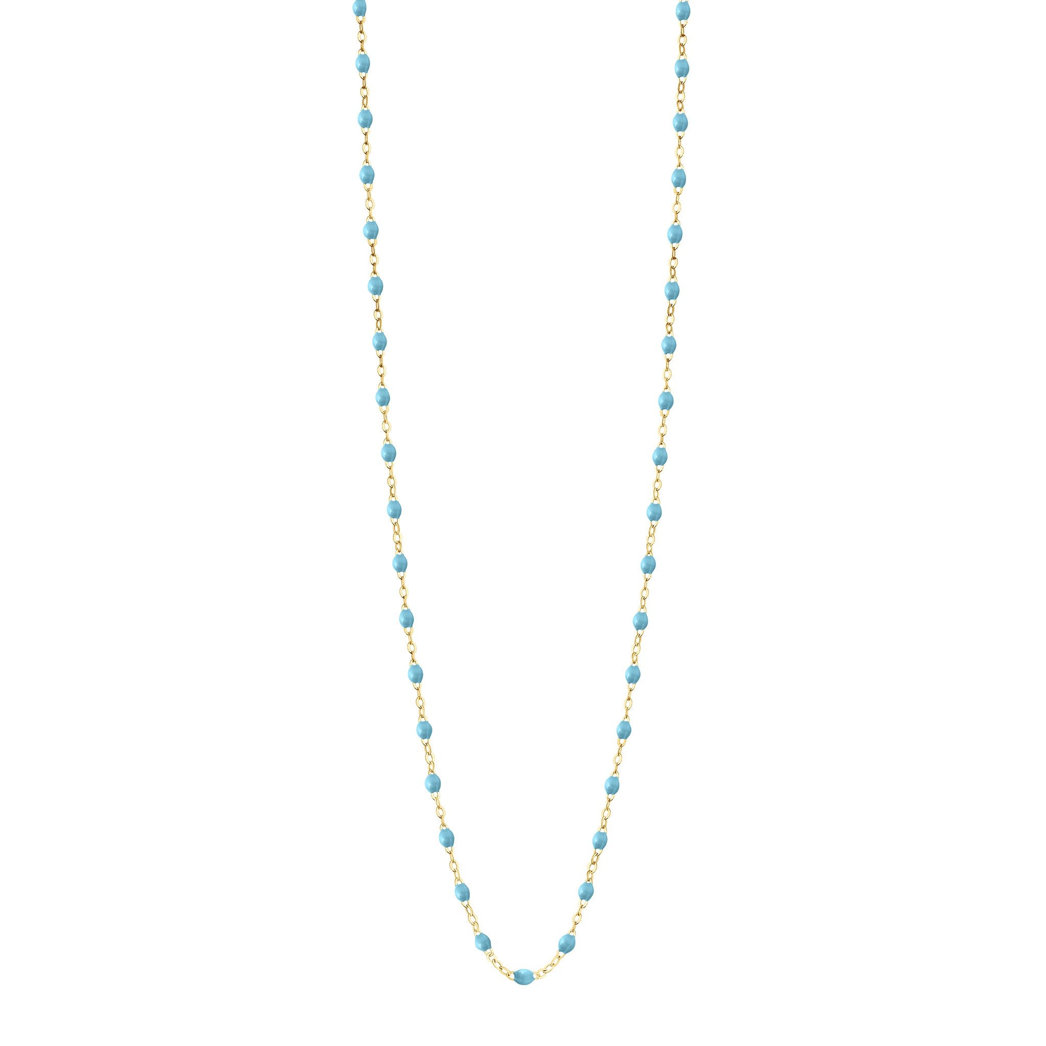 Gigi Clozeau - Sautoir turquoise Classique Gigi, or jaune, 86 cm