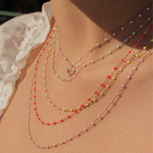 Gigi Clozeau - Collier parme Classique Gigi, or jaune, 50 cm